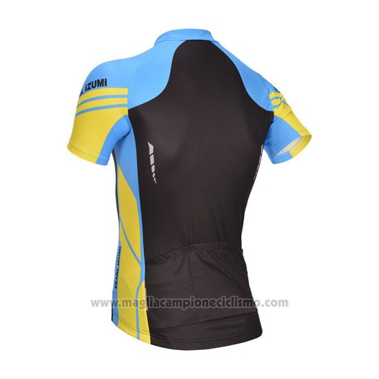 2014 Abbigliamento Ciclismo Pearl Izumi Nero e Blu Manica Corta e Salopette